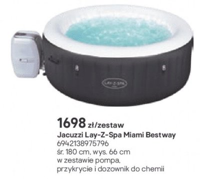 Jacuzzi Lay-Z-Spa Miami Bestway śr. 180 cm, wys. 66 cm promocja w Castorama