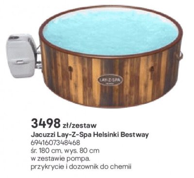 Jacuzzi Lay-Z-Spa Helsinki Bestway śr. 180 cm, wys. 80 cm promocja w Castorama