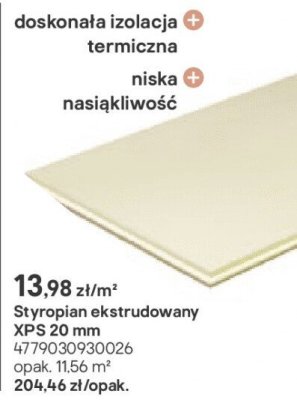 Styropian ekstrudowany XPS 20 mm promocja w Castorama