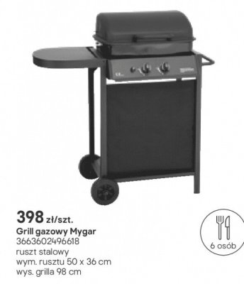 Grill gazowy Mygar promocja w Castorama