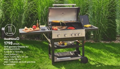 Grill gazowy Owsley 4.1 promocja w Castorama
