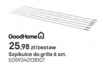 szpikulce do grilla 6 szt. promocja w Castorama