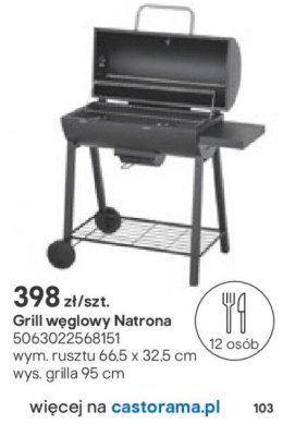 Grill węglowy Natrona promocja w Castorama
