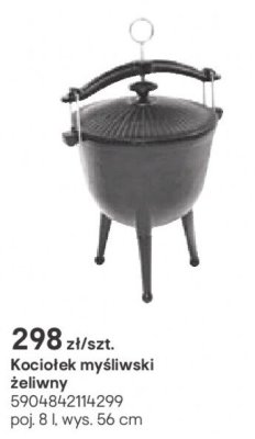 Kociołek myśliwski żeliwny promocja w Castorama