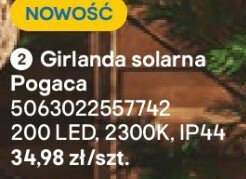 Girlanda solarna Pogaca promocja w Castorama