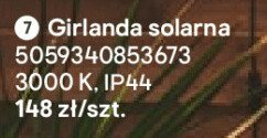 Girlanda solarna promocja w Castorama