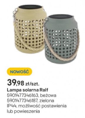 Lampa solarna Ralf promocja w Castorama