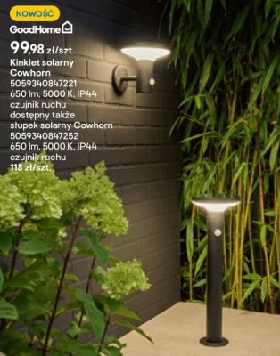 Kinkiet solarny Cowhorn promocja w Castorama