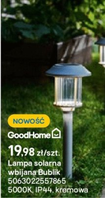 lampka solarna wbijana Bublik promocja w Castorama