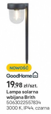 lampka solarna wbijana Brith promocja w Castorama