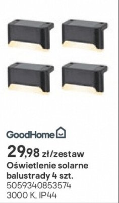 oświetlenie solarne balustrady 4 szt. promocja w Castorama