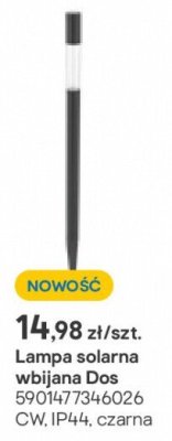 lampka solarna wbijana Dos promocja w Castorama
