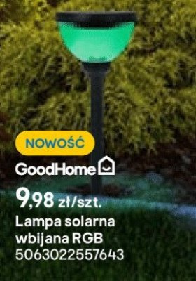 lampka solarna wbijana RGB promocja w Castorama