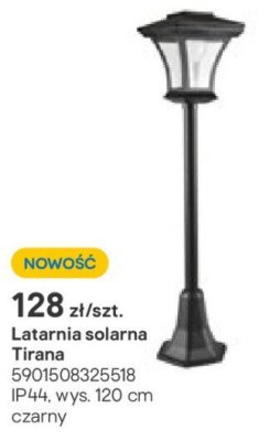 latarnia solarna Tirana promocja w Castorama