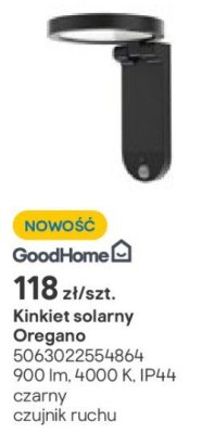 Kinkiet solarny Oregano promocja w Castorama