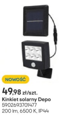 Kinkiet solarny Depo promocja w Castorama