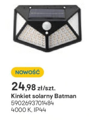 kinkiet solarny Batman promocja w Castorama