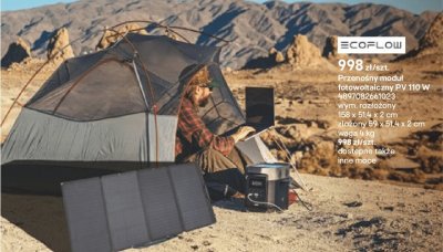 Przenośny moduł fotowoltaiczny PV 110 W promocja w Castorama