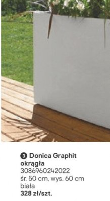 Donica Graphit prostokątna promocja w Castorama