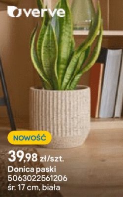 Donica paski śr. 17 cm biała promocja w Castorama