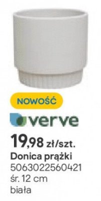 Donica prążki śr. 12 cm biała promocja w Castorama
