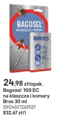 Bagosel 100 EC na kleszcze i komary Bros 30 ml promocja w Castorama