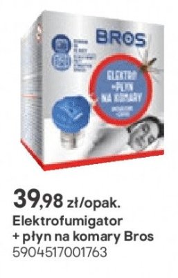 Elektrofumigator + płyn na komary Bros promocja w Castorama