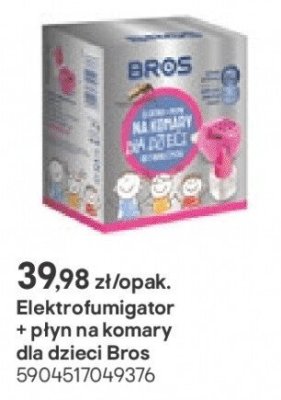 Elektrofumigator + płyn na komary dla dzieci Bros promocja w Castorama