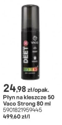 Płyn na kleszcze 50 Vaco Strong 80 ml promocja w Castorama