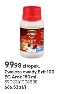 Zwalcza owady Exit 100 EC Arox 150 ml promocja w Castorama