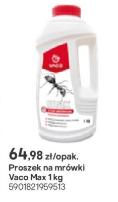 Proszek na mrówki Vaco Max 1 kg promocja w Castorama