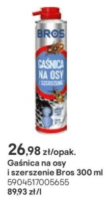 Gaśnica na osy i szerszenie Bros 300 ml promocja w Castorama