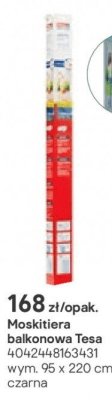 Moskitiera balkonowa Tesa czarna promocja w Castorama