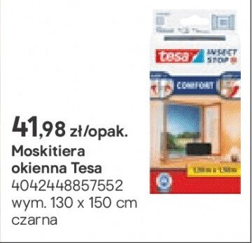Moskitiera okienna Tesa czarna promocja w Castorama