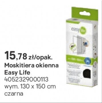 Moskitiera okienna Easy Life czarna promocja w Castorama