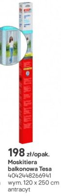 Moskitiera balkonowa Tesa antracyt promocja w Castorama