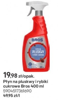 Płyn na pluskwy i rybiki cukrowe Bros 400 ml promocja w Castorama