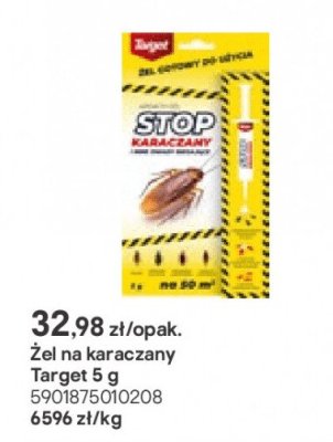 Żel na karaczany Target 5 g promocja w Castorama