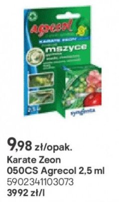 Karate Zeon 050CS Agrecol 2,5 ml promocja w Castorama