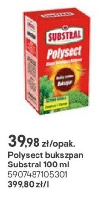 Polysect bukszpan Substral 100 ml promocja w Castorama