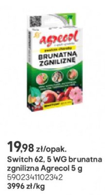 środek grzybobójczy Switch 62,5 WG brunatna zgnilizna Agrecol 5 g promocja w Castorama