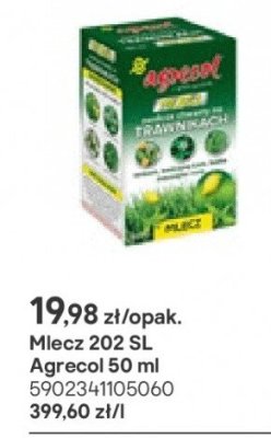 Środek chwastobójczy Mlecz 202 SL Agrecol 50 ml promocja w Castorama