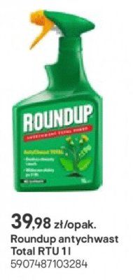 środek chwastobójczy Roundup antychwast Total RTU 1 l promocja w Castorama