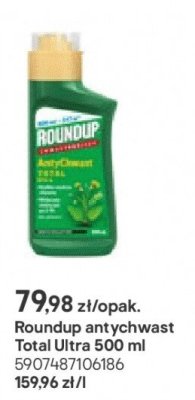 środek chwastobójczy Roundup antychwast Total Ultra 500 ml promocja w Castorama