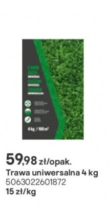 trawa uniwersalna 4 kg promocja w Castorama