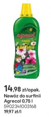 nawóz do surfinii Agrecol 0,75 l promocja w Castorama