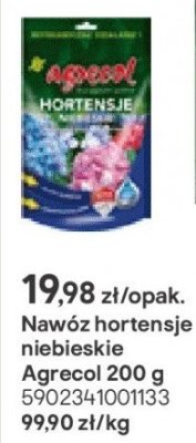 Nawóz do niebieskich hortensji promocja w Castorama