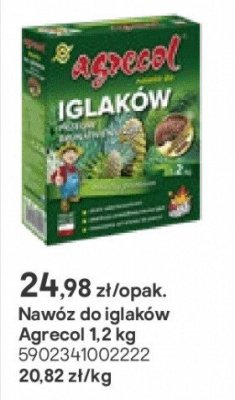 nawóz do iglaków Agrecol 1,2kg promocja w Castorama