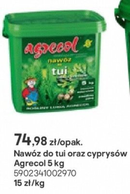 Nawóz do tui oraz cyprysów Agrecol 5kg promocja w Castorama