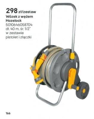 wózek z wężem Hozelock promocja w Castorama